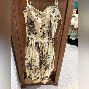 Hell Bunny XS skulls roses and moths dress